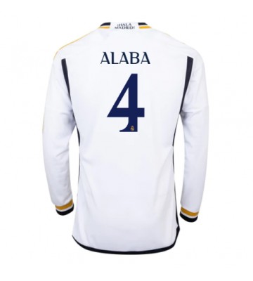 Real Madrid David Alaba #4 Hemmatröja 2023-24 Långärmad